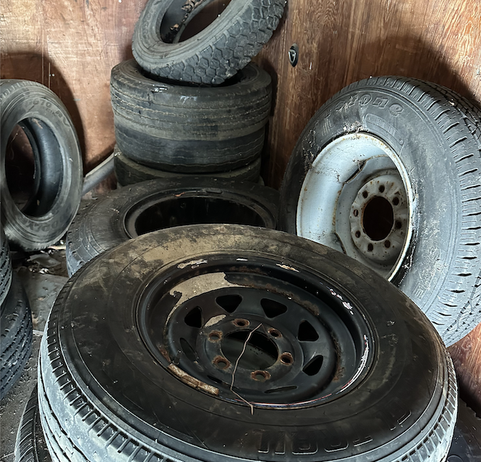 Tire Pileup in Lower Township, NJ